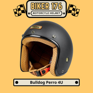 Mũ bảo hiểm 3/4 Bulldog 4U ( Bảo hành 3 năm) - BIKER 176 - Mũ bảo hiểm chính hãng Vũng Tàu