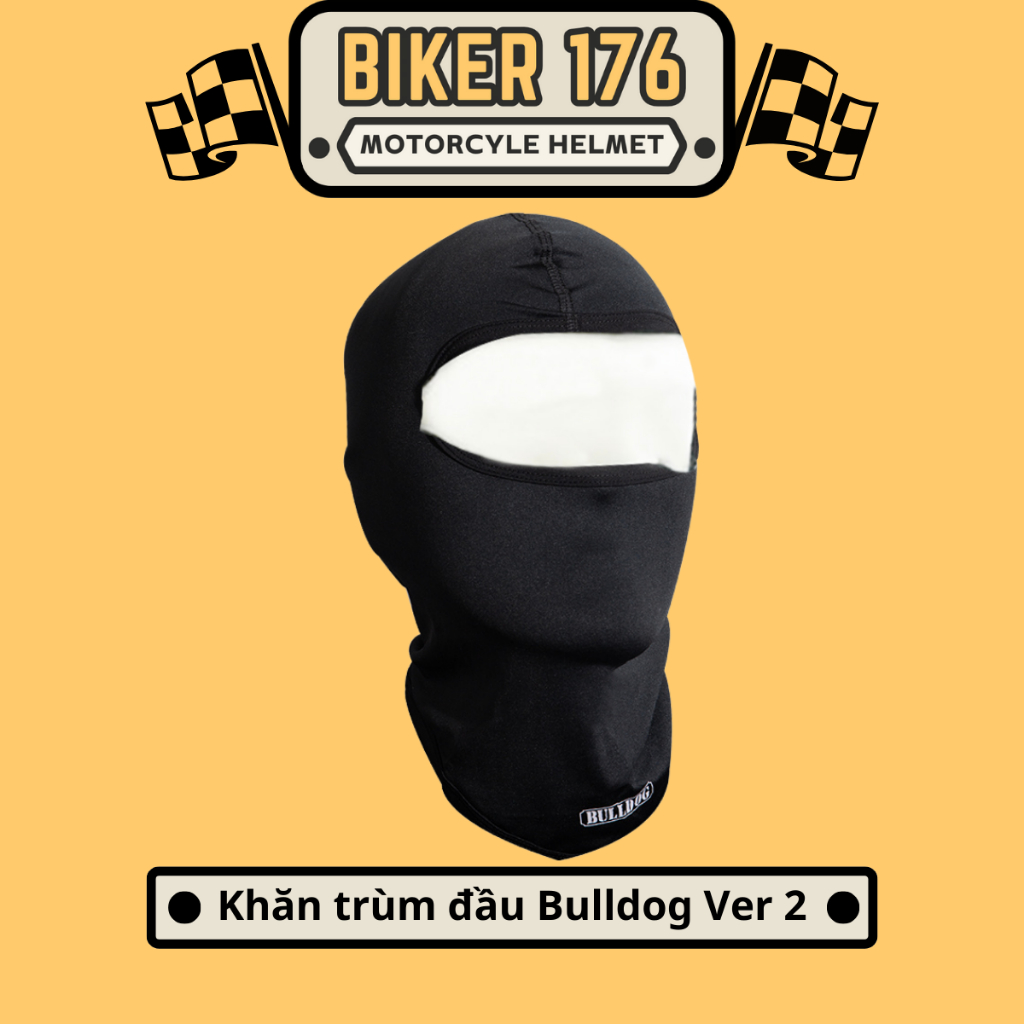Khăn trùm đầu ninja Bulldog Ver 2 - Vải thun lạnh co giãn 4 chiều - BIKER 176 - Mũ bảo hiểm chính hãng Vũng Tàu