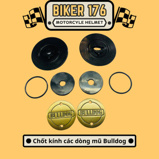 Bộ chốt kính mũ bảo hiểm 3/4 bulldog pom/ bulldog torii/ bulldog clasico - biker 176 - mũ bảo hiểm chính hãng vũng tàu