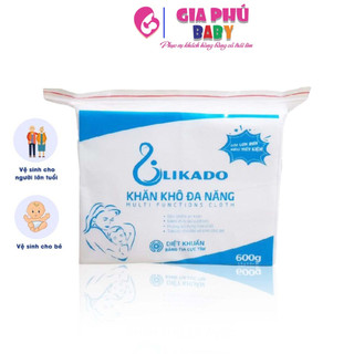 [Mã SMKB151 giảm 10% đơn 500.000Đ] Khăn khô đa năng likado 600g hàng chính hãng