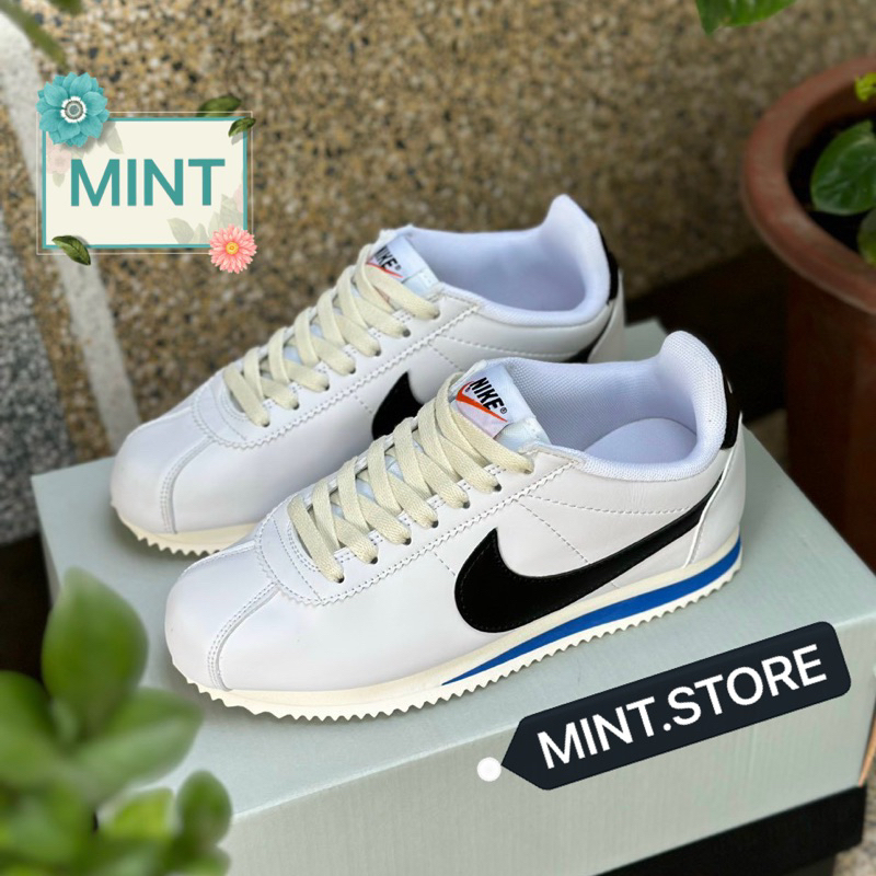 Giày sneaker cortez trắng phối xanh đen