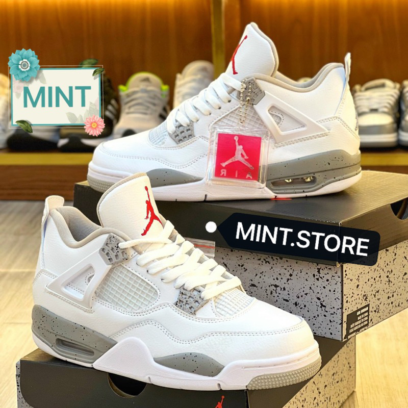 Giày thể thao sneaker J4 trắng xám cao cấp