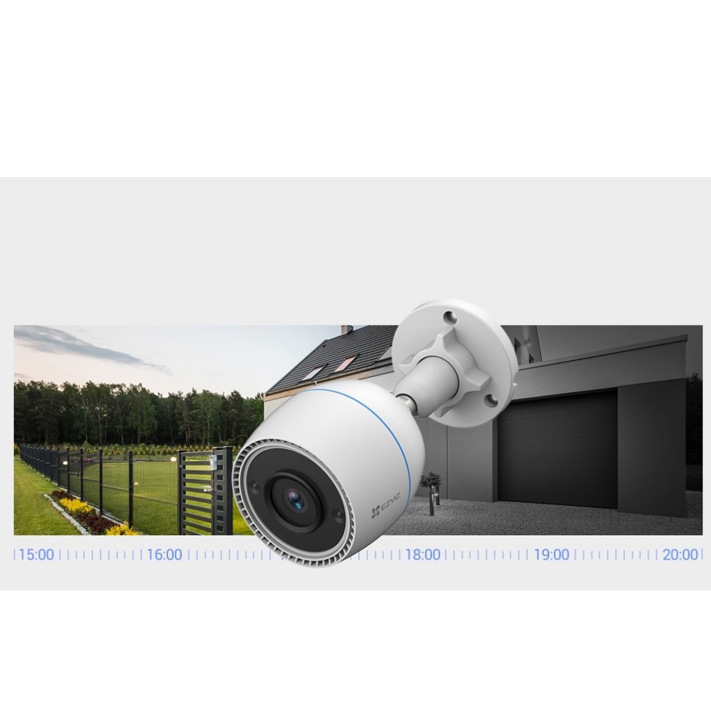 Camera wifi Ezviz ngoài trời C3TN Full HD, Camera IP chống nước có Mic thu âm, màu đêm, báo động