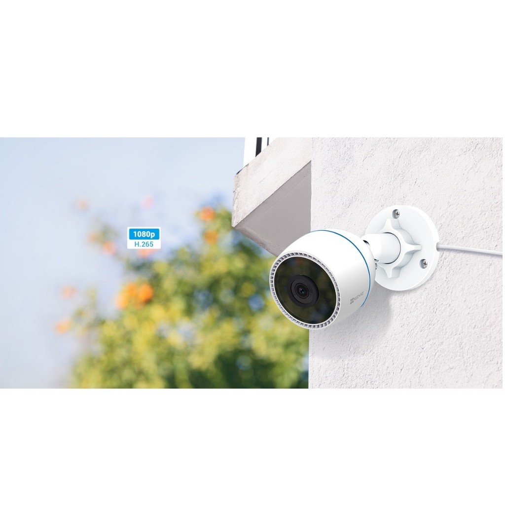 Camera wifi Ezviz ngoài trời C3TN Full HD, Camera IP chống nước có Mic thu âm, màu đêm, báo động