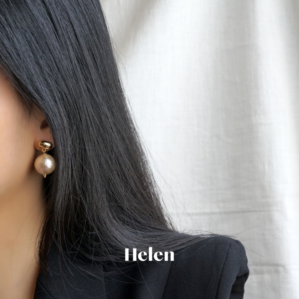 Khuyên tai _ Helen Studio _ Classic Pearl Earrings