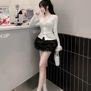 Set áo tay dài + cv tầng