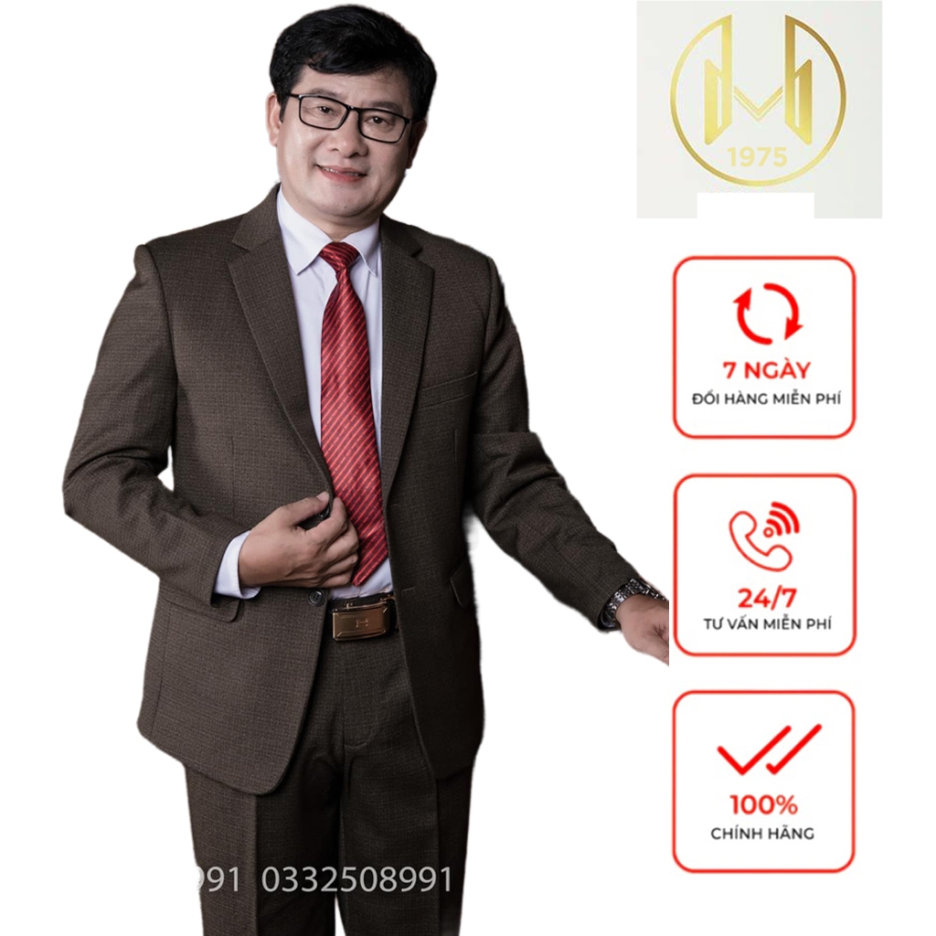 1975 Fashion Bộ Vest Trung Niên,Vest trung tuổi đẹp chất liệu nhập khẩu