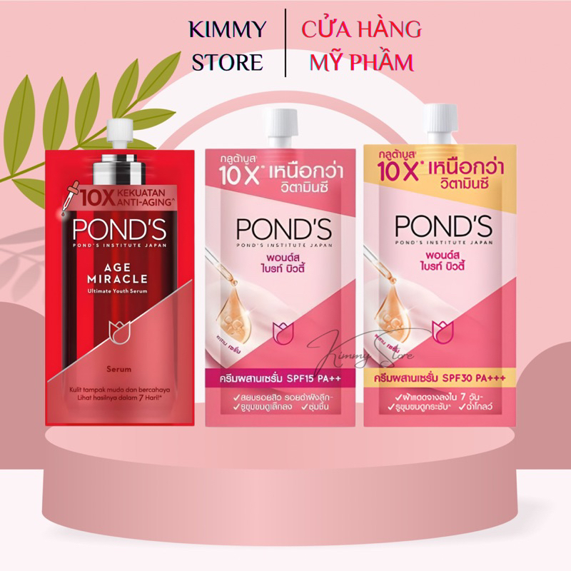 1 hộp 6 gói kem trắng da Pond’s ban ngày SPF30 7g