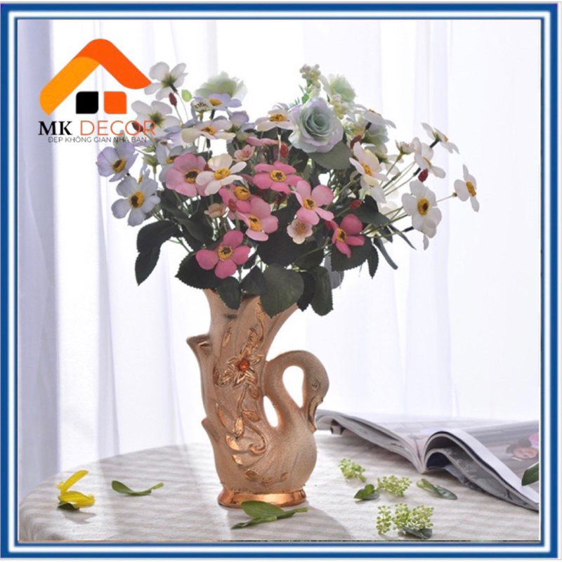 LỌ HOA Bình cắm hoa- cắm lông công mẫu mới - MEN HOA BIẾN/MEN MÁT - GỐM SỨ Nhập khẩu