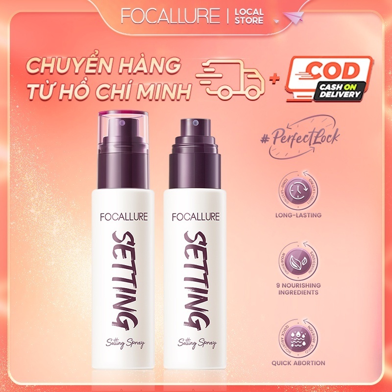 FOCALLURE Xịt Khóa Makeup Giữ Lớp Trang Điểm Bền Lâu Trôi