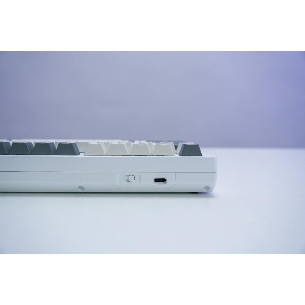 Bàn phím gaming Darmoshark K8 White Grey RGB cao cấp chính hãng Bexal DMS03