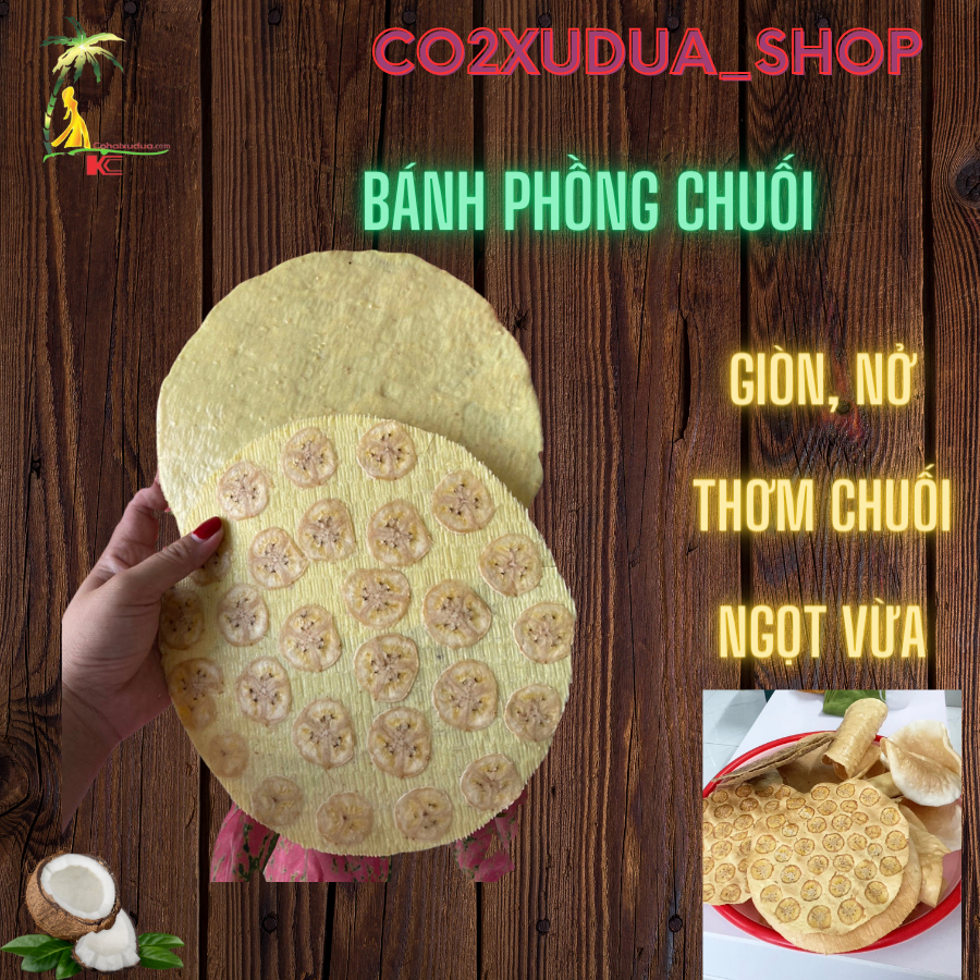 Bánh Phồng Chuối (chưa nướng) - giá sỉ và lẻ tại cơ sở.