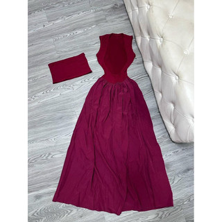 đầm maxi kèm áo ống