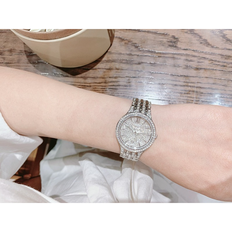 Đồng hồ nữ chính hãng Bulova 96L243 mặt tròn siz 32mm full đá