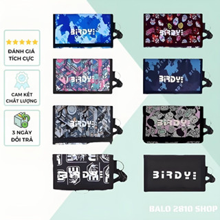 Ví Unisex Ngắn Wallet Birdybag Camo Chất Vải Canvas Cao Cấp Gia Công Tinh Xảo - Ví Local Brand Đi Chơi