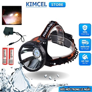 Đèn pin đội đầu siêu sáng sfk15 kimcelstore đèn pin đeo đầu