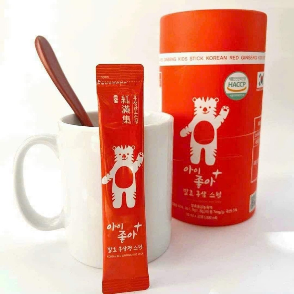 Nước hồng sâm lên men KGA hàn quốc dành cho trẻ em korean red ginseng kids stick