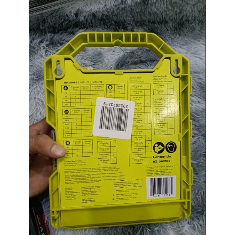 HỘP MŨI KHOAN VÍT RYOBI 60 CHI TIẾT #A986501