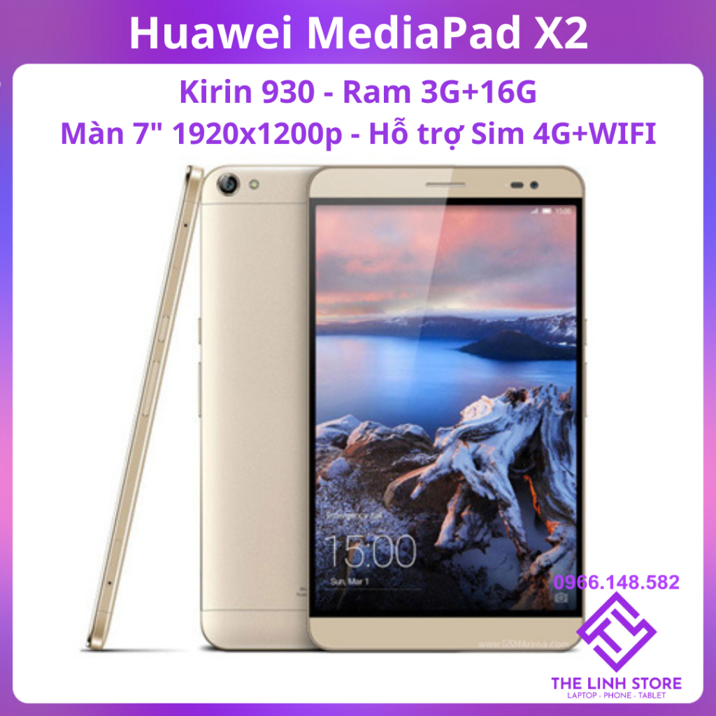 Máy tính bảng Huawei MediaPad X2 có 4G+WIFI - Màn 7 inch FullHD