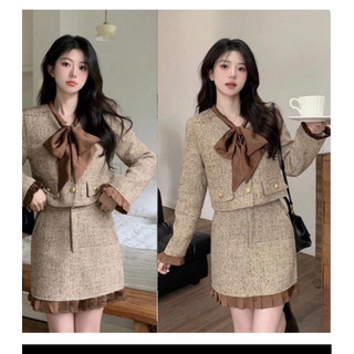 Sét Dạ Phối Nơ Lụa Dành Cho Bigsize 55-95kg