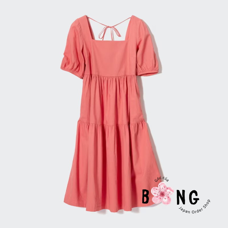 Đầm linen dáng babydoll Uniqlo Nhật - Mã 461802 & 460612