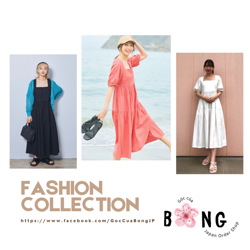 Đầm linen dáng babydoll Uniqlo Nhật - Mã 461802 & 460612