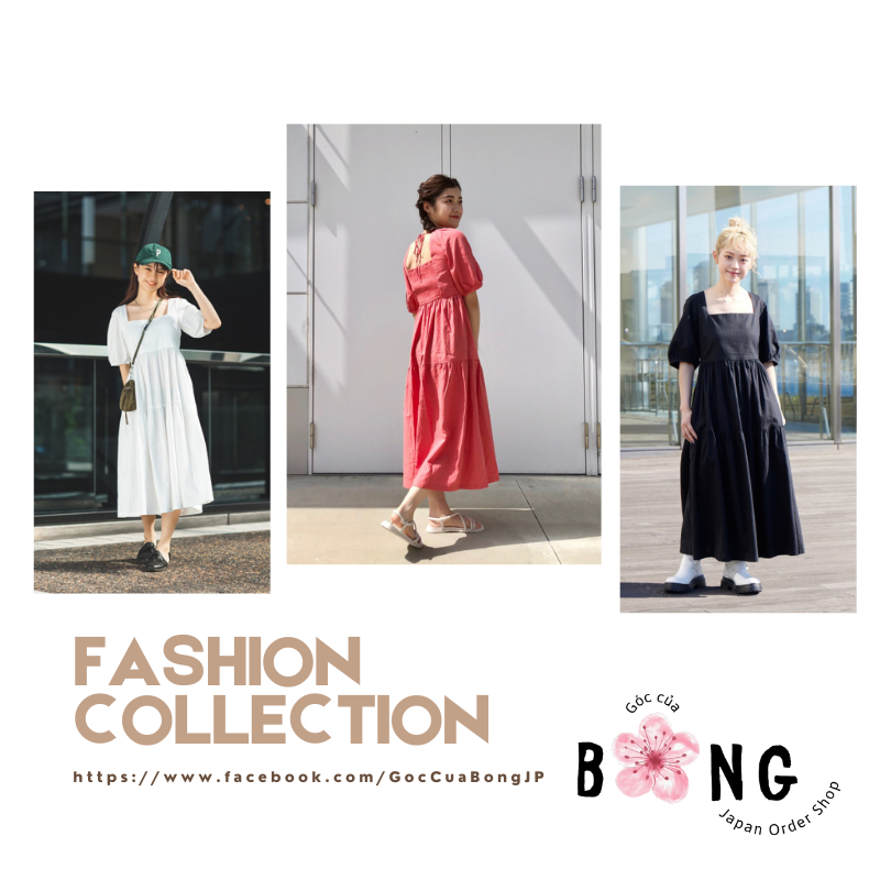 Đầm linen dáng babydoll Uniqlo Nhật - Mã 461802 & 460612