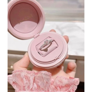 Nhẫn bạc nữ 925 nhẫn Pink Stone-Aura Silver-N44