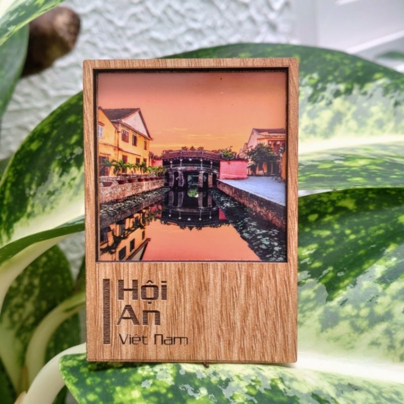 Nam châm gỗ hít tủ lạnh, magnet địa danh Việt Nam. Quà du lịch, quà Tết