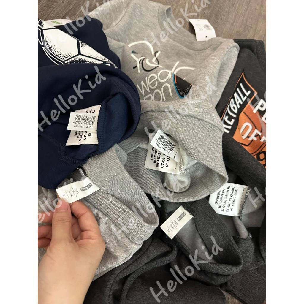 Bộ nỉ dt cho bé 16/12 new