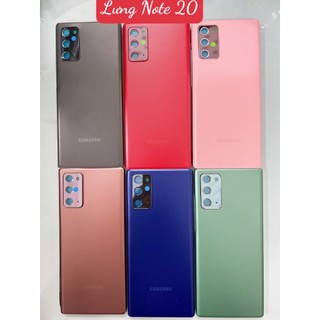 SS NOTE 20 - Lưng vỏ samsung galaxy Note 20 có viền kính camera ngoài - nắp pin N980 có lens - lưng pin