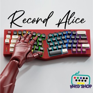Kit bàn phím Record Alice | Nhôm CNC nguyên khối | 3modes | Mạch xuôi | Led RGB