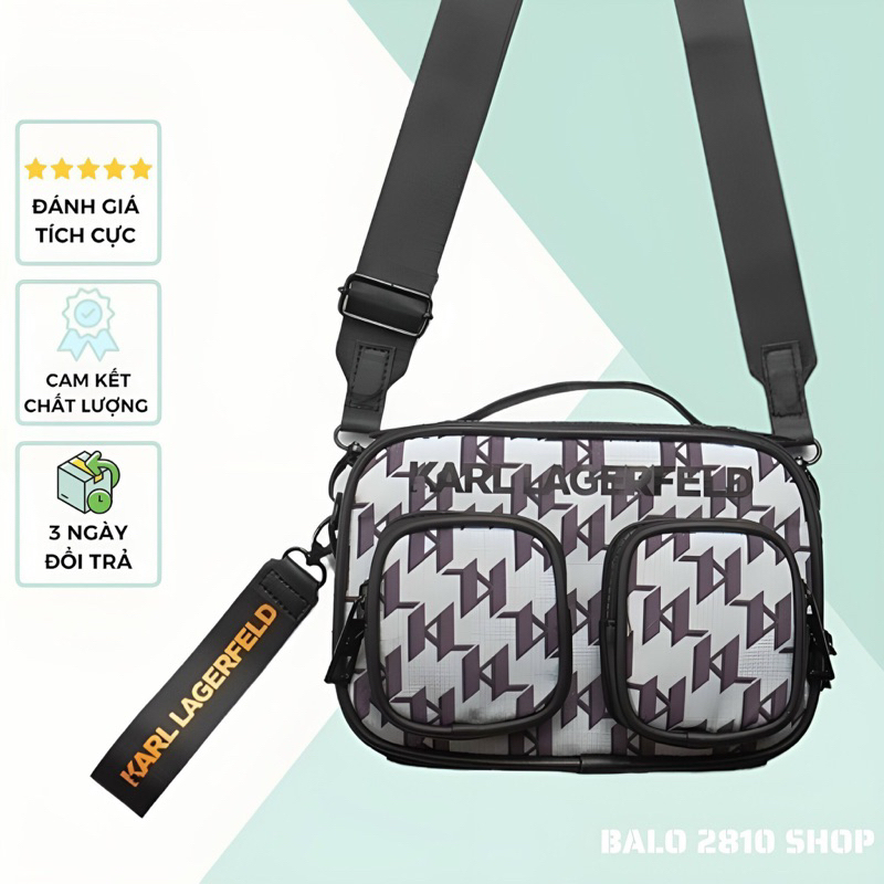 Túi Đeo Chéo Karl Monogram Nam Nữ Cao Cấp Chất Liệu Poly Chống Thấm 2810 Shop Túi Đeo Chéo Thời Trang Karl Lagerfeld