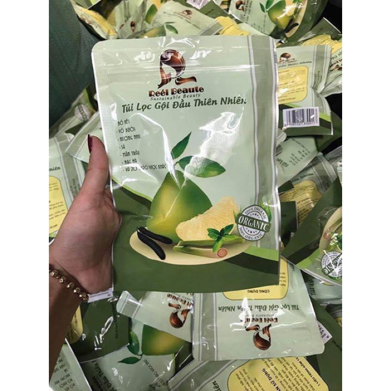 Túi lọc gội đầu thiên nhiên rêlbeaute mẫu mới dạng hộp