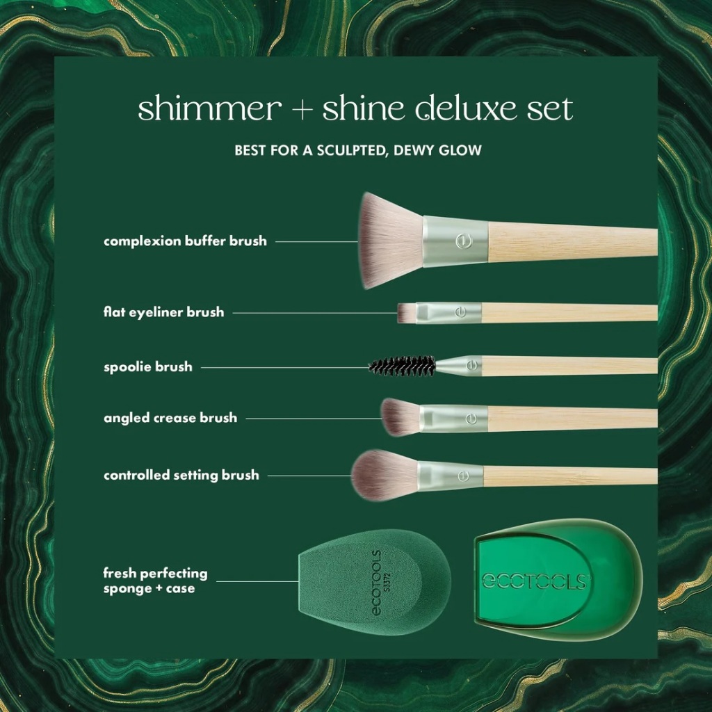 Bộ cọ trang điểm mềm mại EcoTools