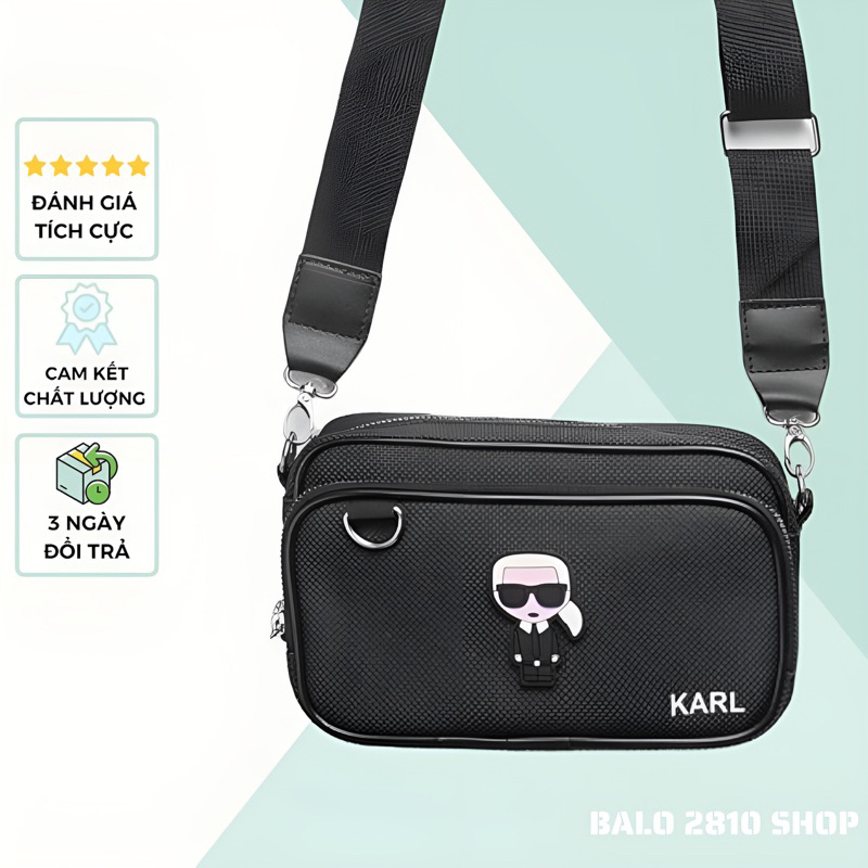 Túi Đeo Chéo Nam Nữ Cao Cấp Mini Karl Chất Liệu Da Si Chống Thấm 2810 Shop Túi Chéo Thời Trang Karl Lagerfeld