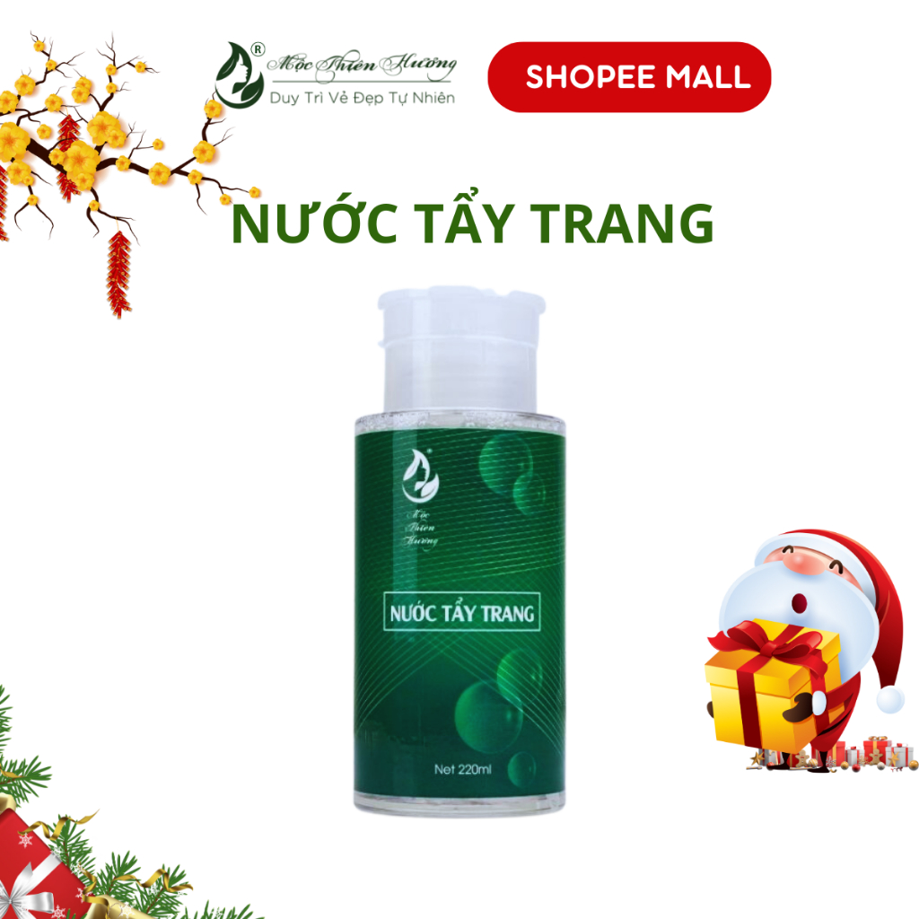 Nước Tẩy Trang Dưỡng Ẩm, Nước Tẩy Trang Sạch Da, An Toàn, Lành Tính Cho Mọi Loại Da, Chai 220ml/chai - Mộc Thiên Hương