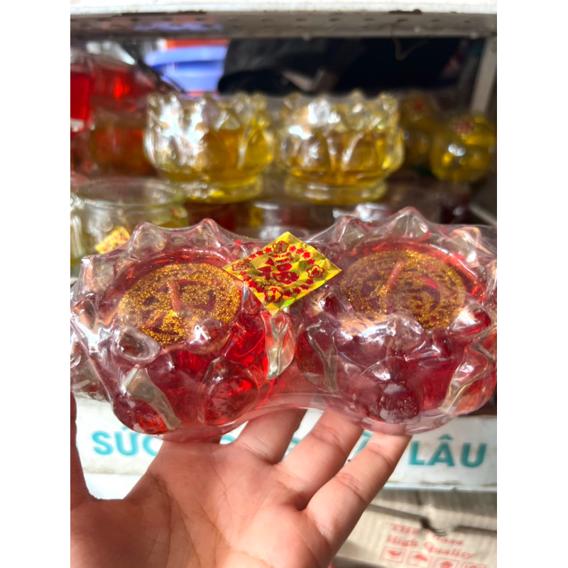 Đèn cầy ly hoa sen 1cặp