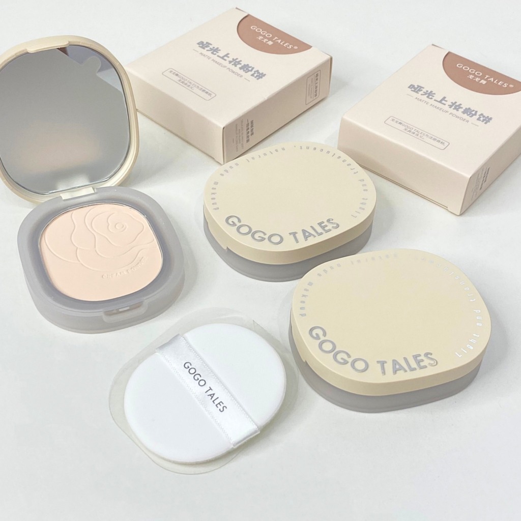 Phấn phủ nén GOGO TALES Đồng hồ pastel, hiệu ứng mờ lì, tự nhiên, Matte Makeup Powder (GT604)
