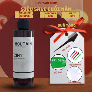 Kem ép side duỗi tóc moutain trọn bộ dụng cụ - ép side moutain 2in1 200ml