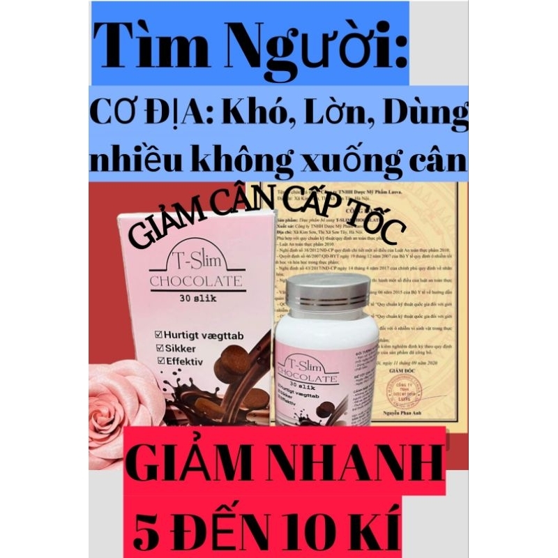 VIÊN CHOCOLATE hỗ trợ giiảmm Cânn 1hộp/30 Viên