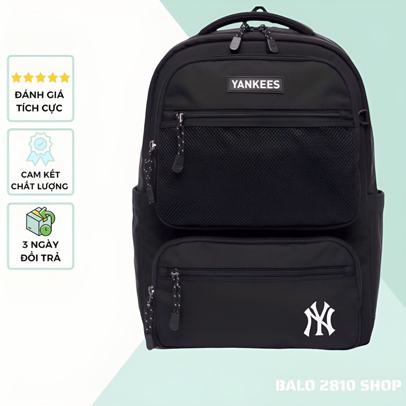 Balo NY MLB Monogram Black Bros Backpack 2810 Shop Balo Nam Nữ Thể Thao MLB Thời Trang Đựng Được Laptop 15,6 Inch