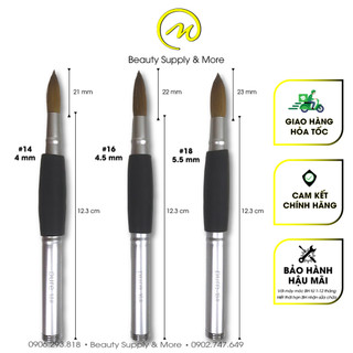 Cọ đắp bột pure 14/16/18 - cán nhôm 100% lông chồn