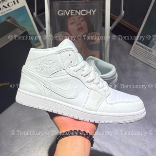 Giày thể thao jd1 high all white - giày sneaker jd nam nữ thể thao cao cổ cao cấp full box + bill