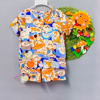 Bộ tole quần đùi sát nách, tay ngắn bé trai 14-15kg