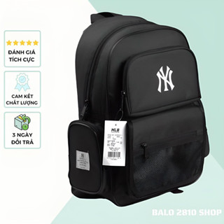 Balo nam nữ thể thao MLB NY BOX thiết kế nhiều ngăn, đựng được laptop 15,6 inch form dáng chuẩn chống thấm nước