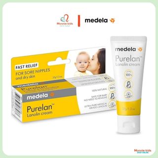  Kem bôi đầu ti cho mẹ Medela 37g kem bôi nhũ hoa chiết xuất thiên nhiên - Monnie Kids 