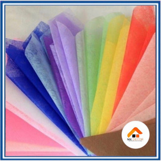 Giấy mếch lụa gói hoa, làm oản tài lộc khổ 50*50cm đủ màu - giấy gói hoa - gói quà