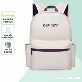 Balo Trà Sữa DG Leather Basic Backpack Chất Da Simili Cao Cấp Chống Nước Cặp Da Đi Học Màu Kem Thời Trang Balo 2810 Shop