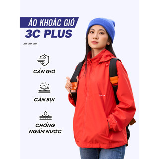 Áo gió nữ 3C PLUS 2 lớp cao cấp khoác nhẹ chống thấm nước, cản gió chống bụi